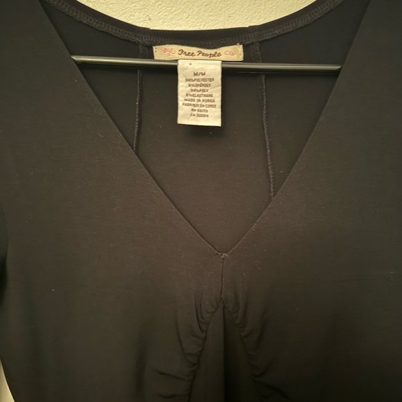 Vintage | Free people | v neck slit midi dress | size medium - Picture 5 of 5